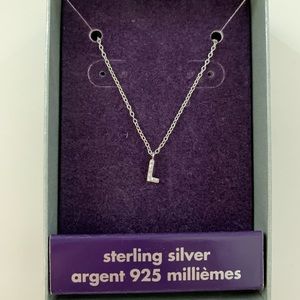Sterling Silver L Necklace